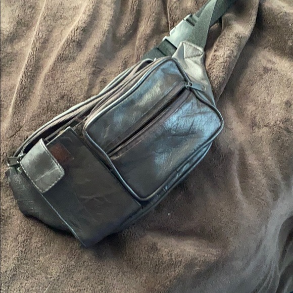 Men’s leather Fanny pack - Picture 1 of 4